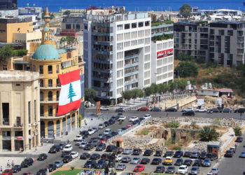 A general view shows Martyrs' Square in downtown Beirut, Lebanon August 20, 2020. Picture taken August 20, 2020. REUTERS/Aziz Taher