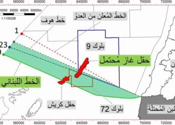 ترسيم الحدود البحرية بين لبنان واسرائيل